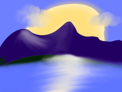 Sarah Crank's drawing of the song "Hoos'iid" morning twilight