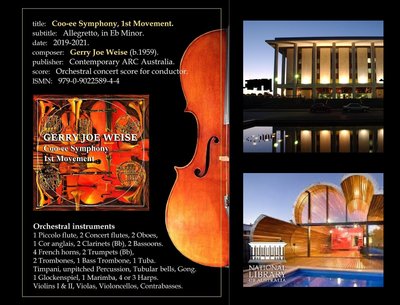 Gerry Joe Weise, Coo-ee Symphony, 1st Movement, National Library of Australia.