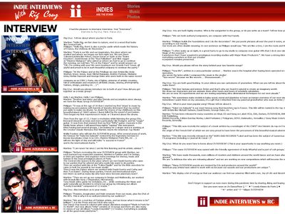 INTERVIEW on "Indie Interview" Magazine