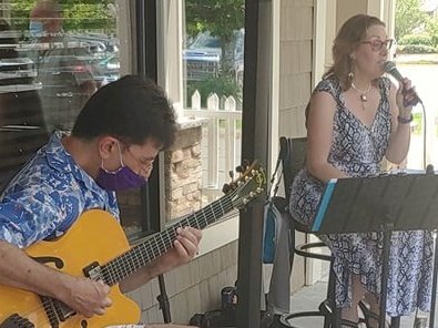 Wendee & John outside during COVID!
