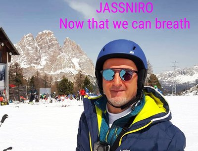 Guido (Jassniro) skiing at Cortina d'Ampezzo