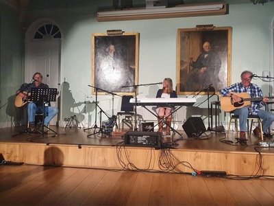 With Katie Grace Harris and Colin Pitts, Evesham Town Hall, June 2021