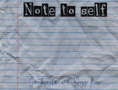 Note to self- Cover art