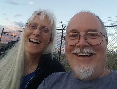 Claire and Tom in Rio Rancho NM 4th of July