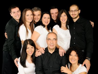 With my music family, serbian Christian musig group "VESNIK"