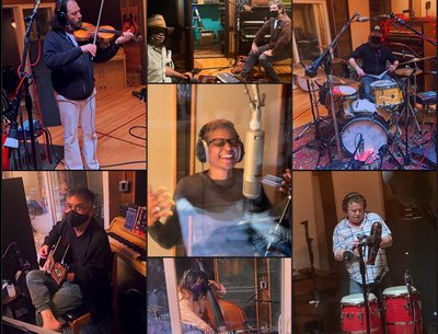 Band making a record…