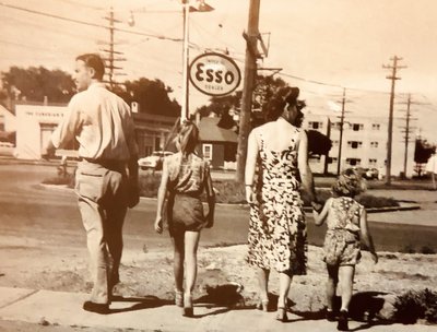 Winnipeg, 1955 - Carmen's family and ponytail
