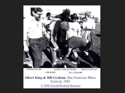Albert King,  Bill Graham, Tom Mazzolini and  Monica Dupont