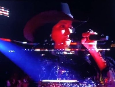 National Anthem at PBR tour. AT&T arena 