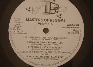Masters Of Reggae Vol 1 (Hurting Me Bad) by Sista Levi aka Elizabeth Bryan