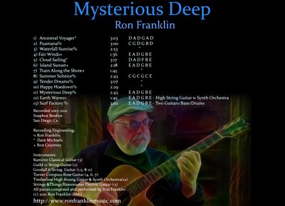 Mysterious Deep Back Cover CD