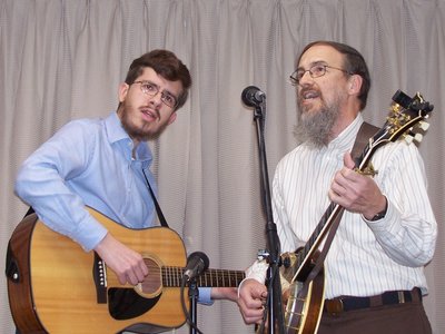 Singing at the open mic - December 2021