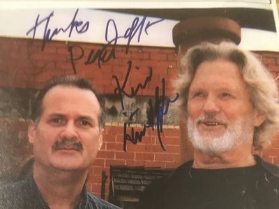 With friend Kris Kristofferson