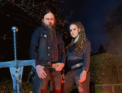 Brian Magar (Guitar and Vocals) & Rebecca Magar (Drums)