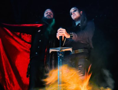 Brian Magar (Guitar and Vocals) and Rebecca Magar (Drums)
