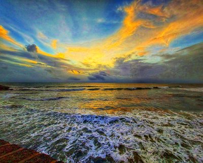 Sunset at Sinquerim, Goa, India