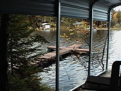 This is the view from the roof of my boathouse.
