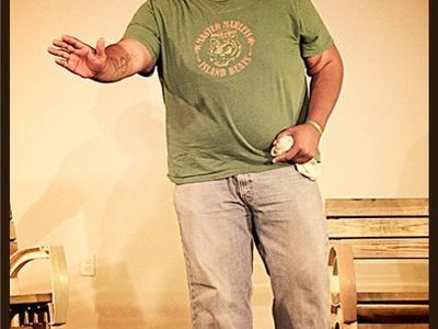 Me In the Stage Play "Cardboard Stories"