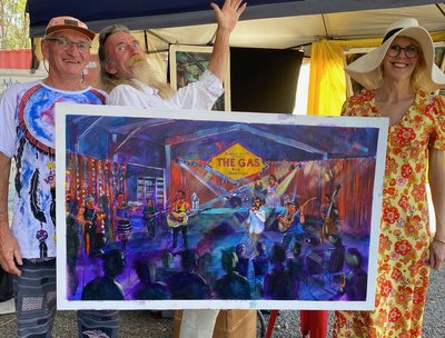 A classic Bob Gammage live artwork ! Featuring the Gas festival and assoiated musician's playing !
