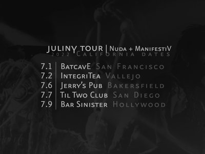 JulinY tour 2022 Dates