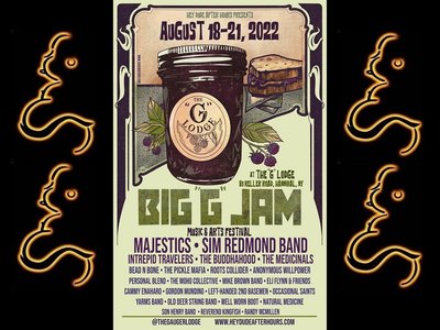 Sat, Aug. 20th The Buddhahood at BIG "G" JAM 2020 Music and Art Festival at The "G" Lodge!