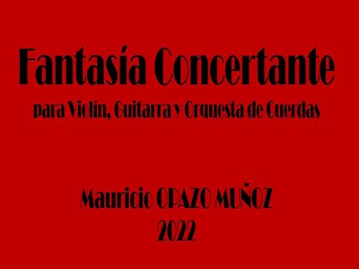 FantasÃa Concertante - Portada 2022
