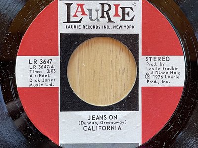California- Jeans On Laurie Records (1976)