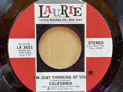 California- I’m Just Thinking of You Laurie Records (1977)