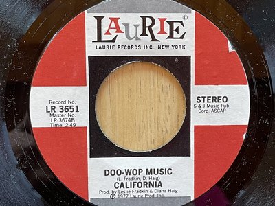California- Doo Wop Music Laurie Records (1977)