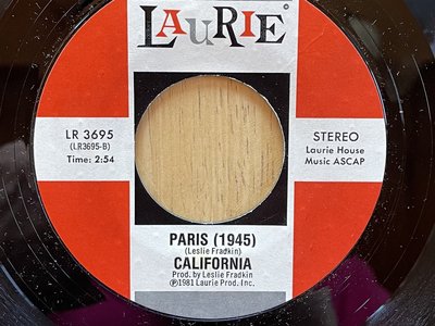 California- Paris (1945) Laurie Records (1981)