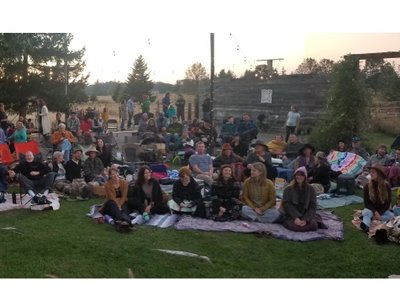Great audience at Long Table Farm!