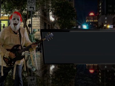 Screen shot from the video for 'Meet Again Some Day'. The lunatic!