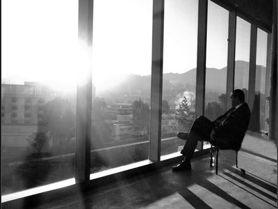 David Winston Barge  'Waiting to perform'  Los Angeles