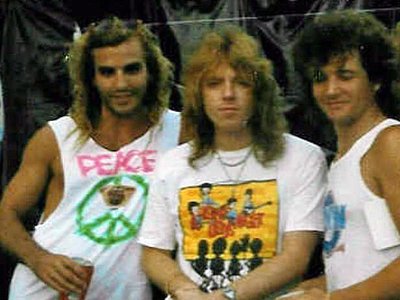 With Dokken bassist, Jeff Pilson, and Jeff Adams, bassist from Starship.
