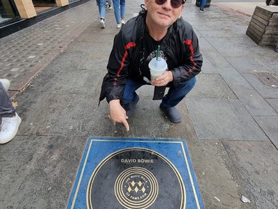 David Bowie music walk of fame in Camden High Street, London