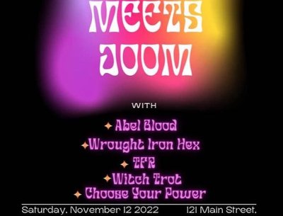 Flyer from our 11/12/22 show at Nashua Garden in Nashua, NH 
