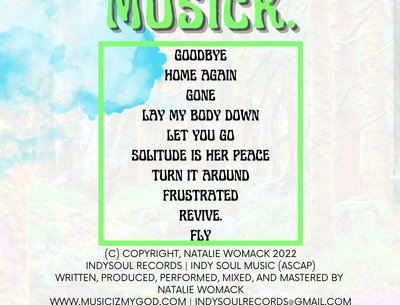 MUSICK. (back cover) - (c) Natalie Womack, 2022