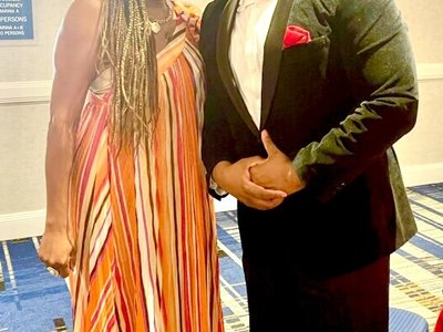 My Sister and I attending our Dadâ€™s Award ceremony. ðŸ†ðŸ–¤â™¥ï¸