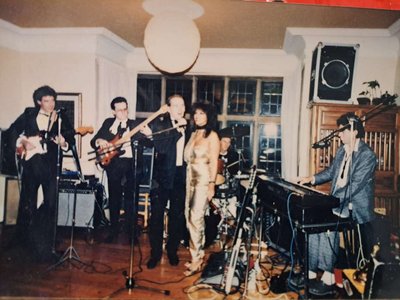 My band performing at birthday party in my Ascot, UK home