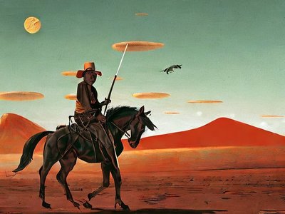 Cowboy on Mars