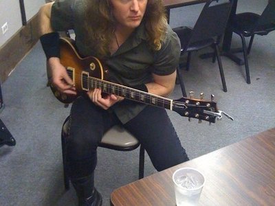 Dominic back stage