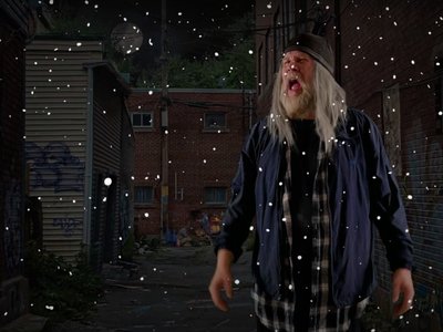 Screen snap from my 'City Streets' music video. 