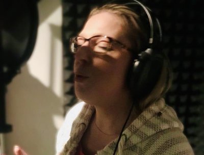 Christina singing lead voacls for an upcoming Mission Road Album
