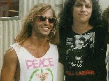 Glenn Quiggins with Metallica's, Kirk Hammett