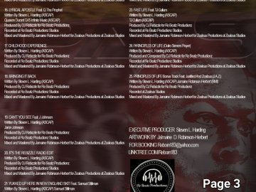 Inner Page 3 of Principles of Life Album CD