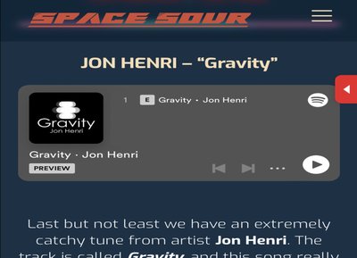 PRESS RELEASE: SpaceSour.Com Review "Gravity" 4-15-23
