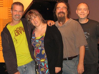 The SPACECRAFT crew during recent 2010 recording sessions.