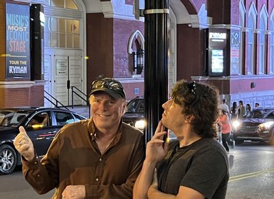 At the Ryman Auditorium