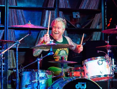 Andy David having fun Punk Rock Bowling 2023. Photo by John Mairs 13 Stitches magazine