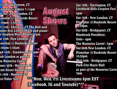 Shows for the Month of August 2023